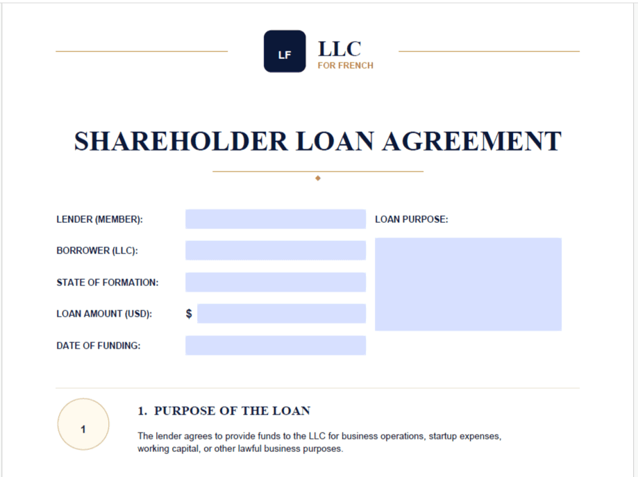 Shareholder Loan Agreement