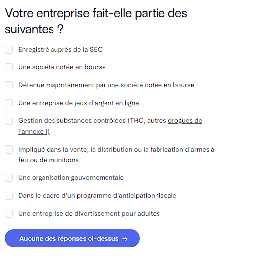 Liste des activités particulières demandées par Mercury